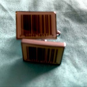 UPC Barcode Inspired Cufflinks (EUC)